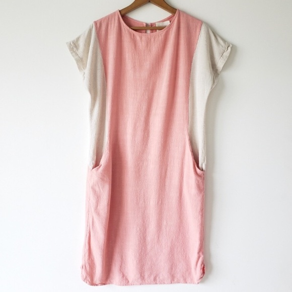 Ella Mara sz S cotton blend two tone dress - Picture 1 of 7